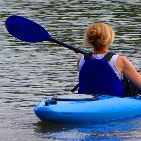 Back View Girl in Canoe